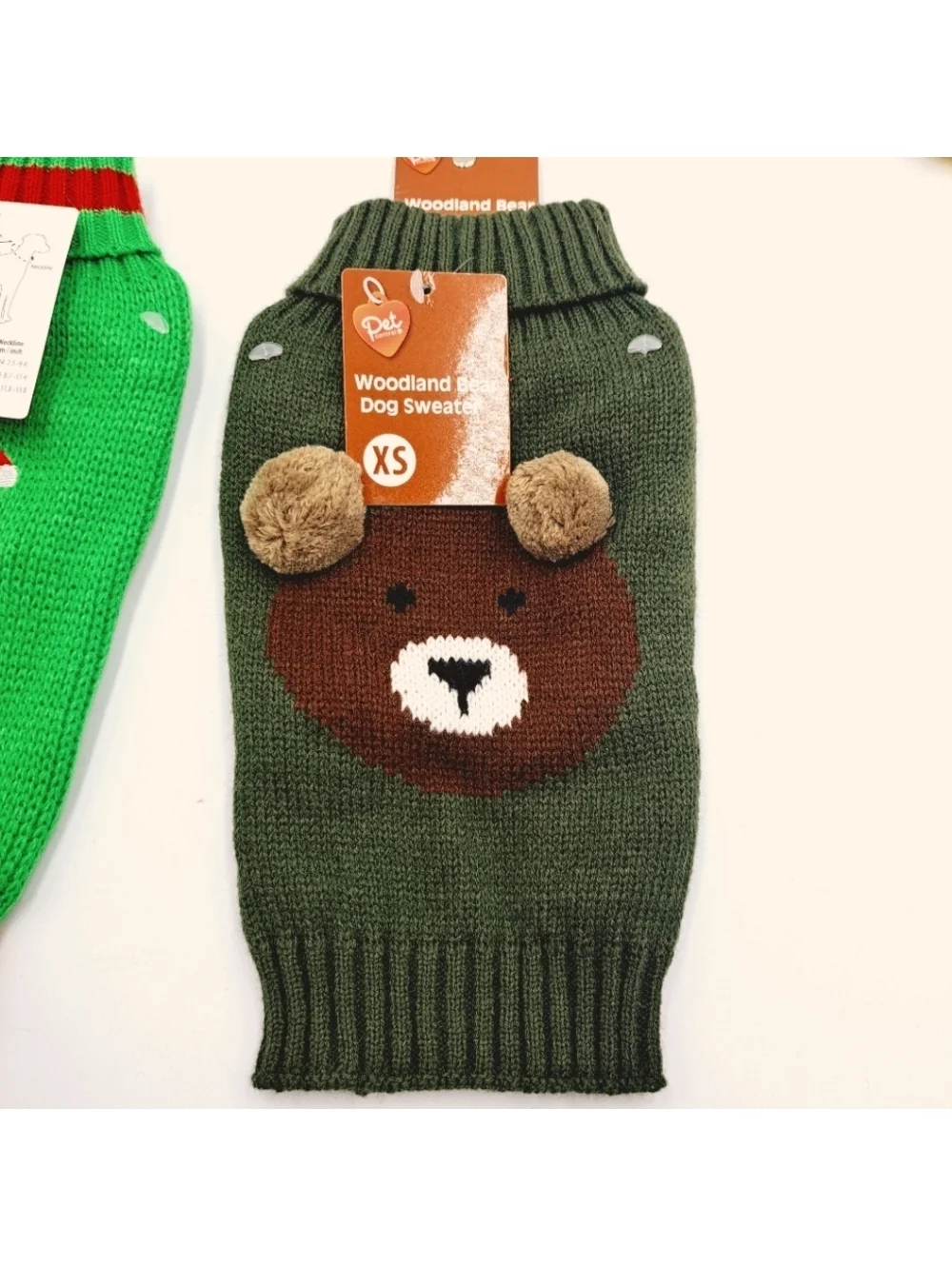 Pair of Holiday Dog Puppy Small Pet Sweaters Size XS Christmas Winter Fall Cozy
